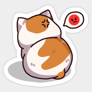 Cute Angry Kitten Sticker